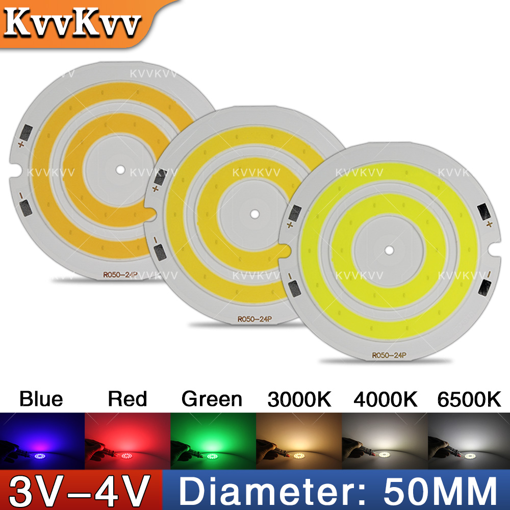 Aquarium Marine Light - 3V 4V Round COB LED Lamp