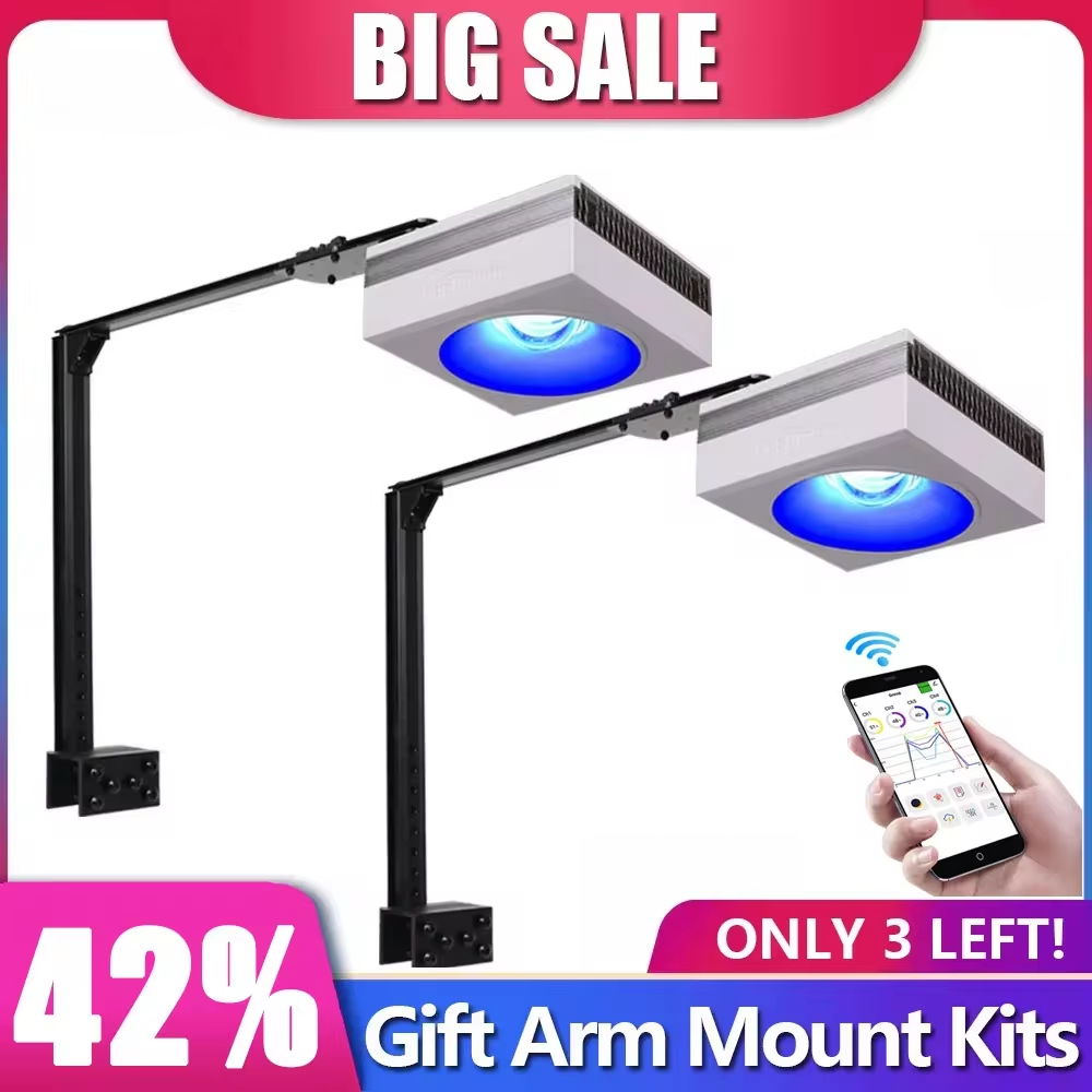 Marine X Aquarium - PopBloom-RL90 WiFi LED Aquarium Light 200W,