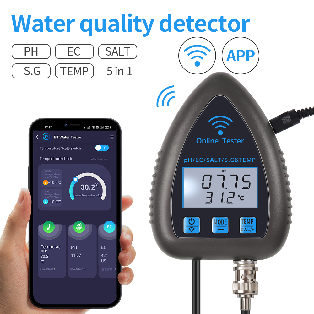 Tuya WiFi 5 in 1 Water Quality - Marine Aquarium Water Analyzer recensione e prezzo