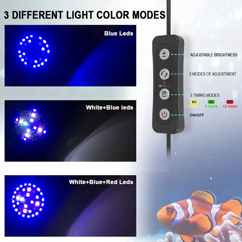 30W Dimmable Lighting Marine L - Marine Aquarium Timing recensione e prezzo