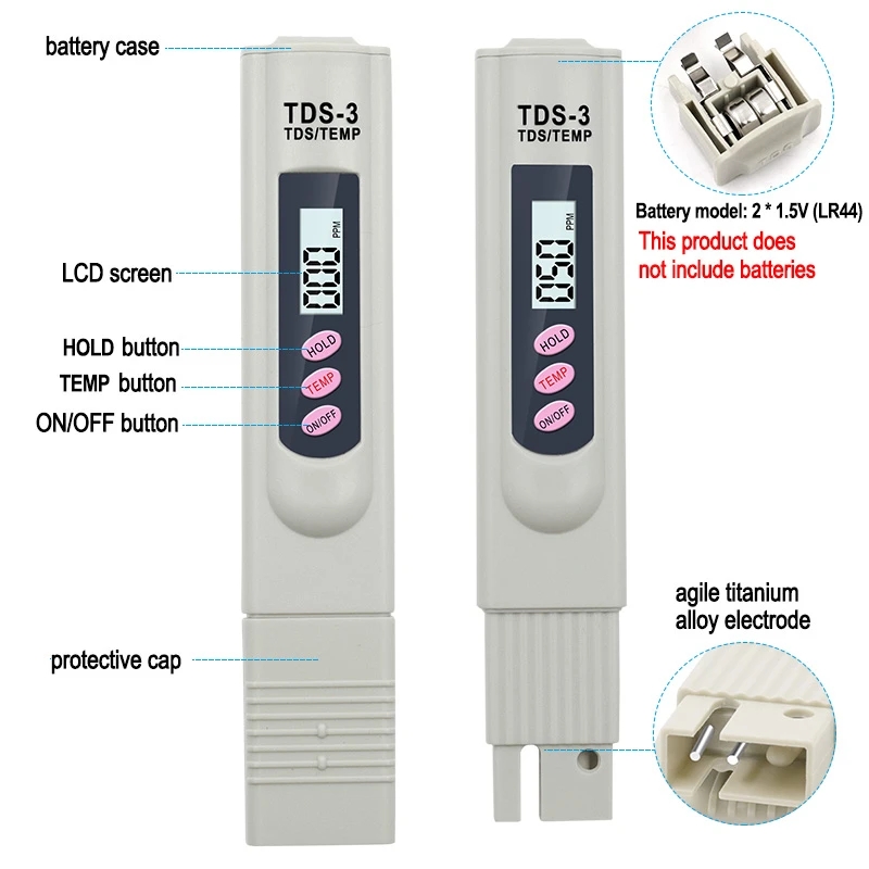 1/3 Pcs Portable LCD Digital T - Marine Aquarium Water Analyzer recensione e prezzo