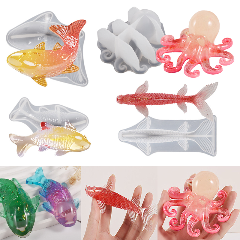 3D Koi Fish Shaped Epoxy Resin - Aquarium Marine Fish recensione e prezzo