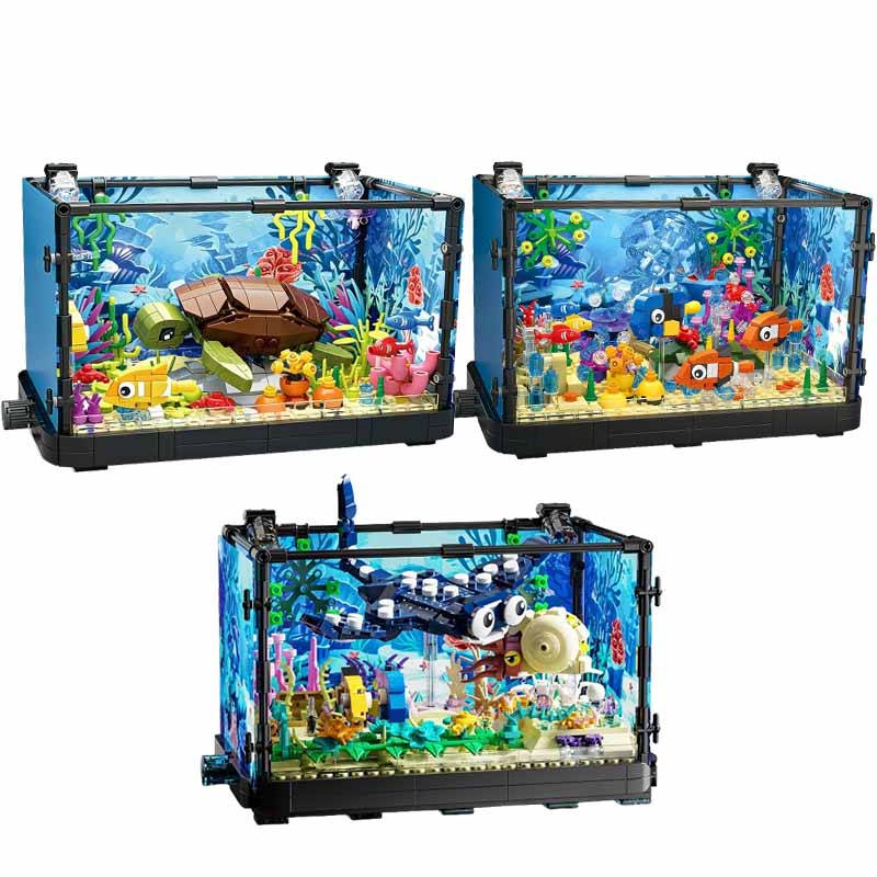 Fish Tank Building Block Set w - Aquarium Marine Light recensione e prezzo