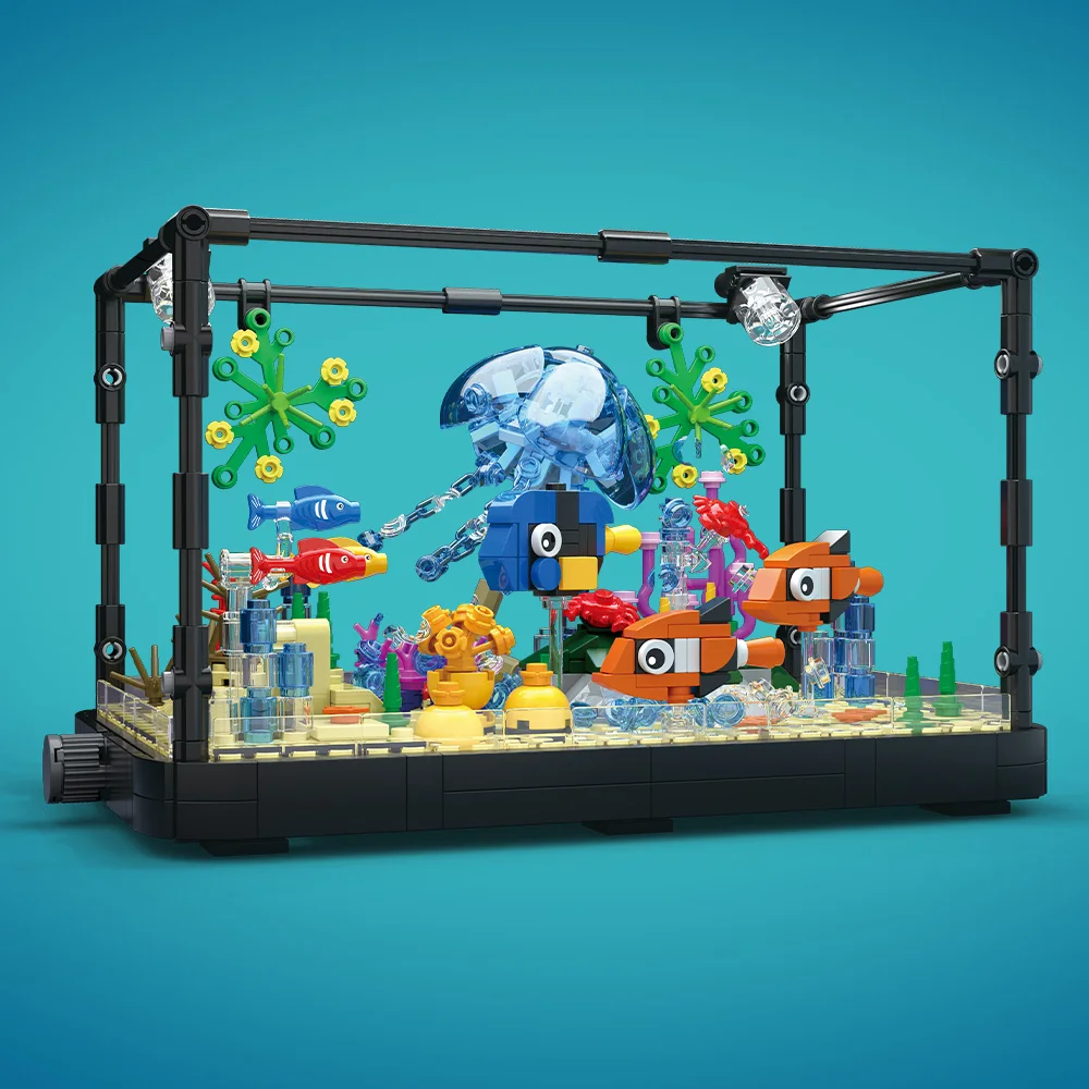 Fish Tank Building Block Set w - Aquarium Marine Light recensione e prezzo