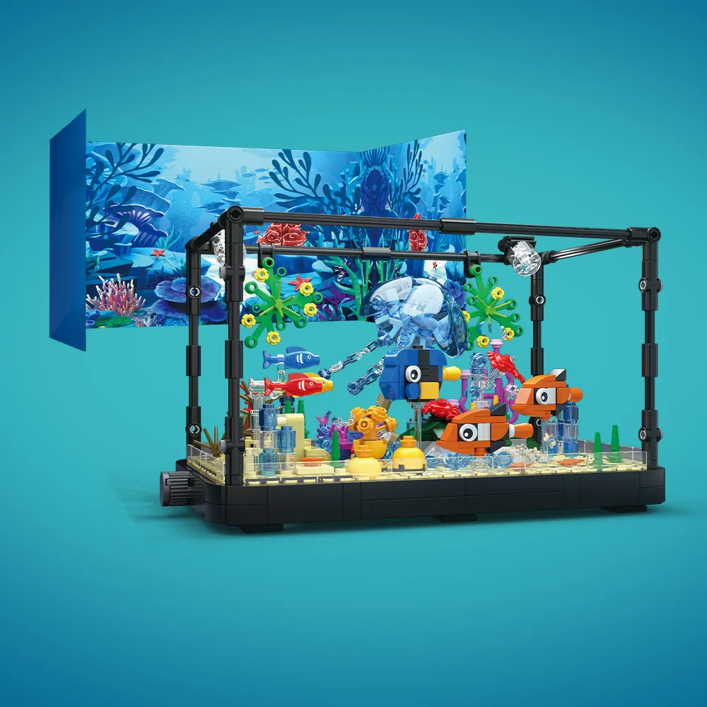 Fish Tank Building Block Set w - Aquarium Marine Light recensione e prezzo