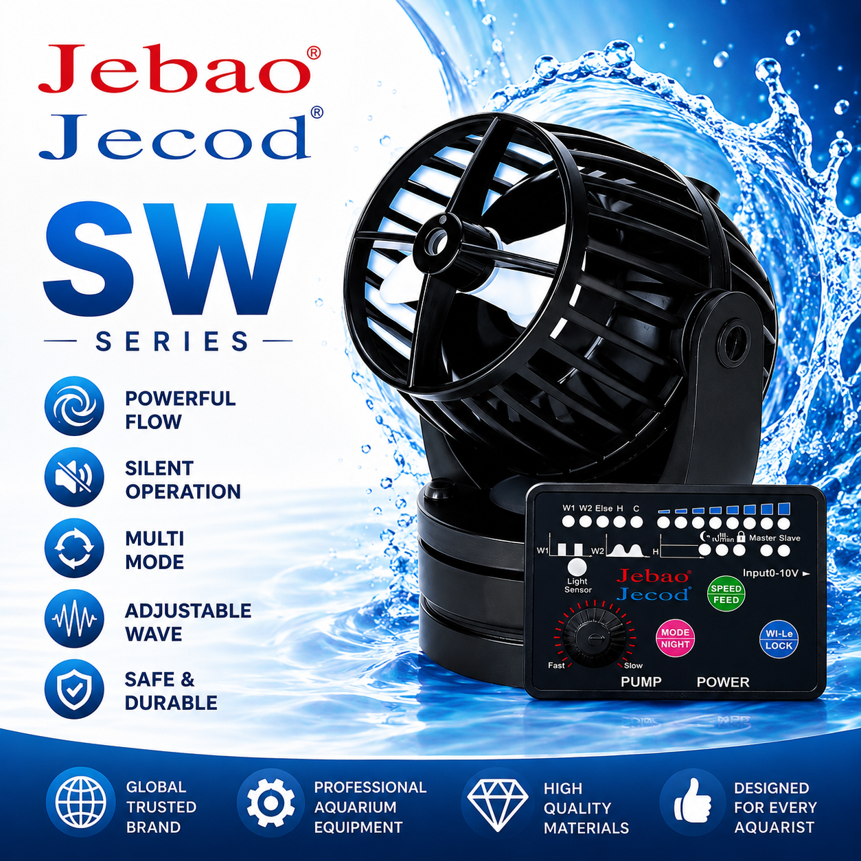 Jebao Jecod SW-2 SW-4 SW-8 SW- - Marine Aquarium Wave Maker recensione e prezzo