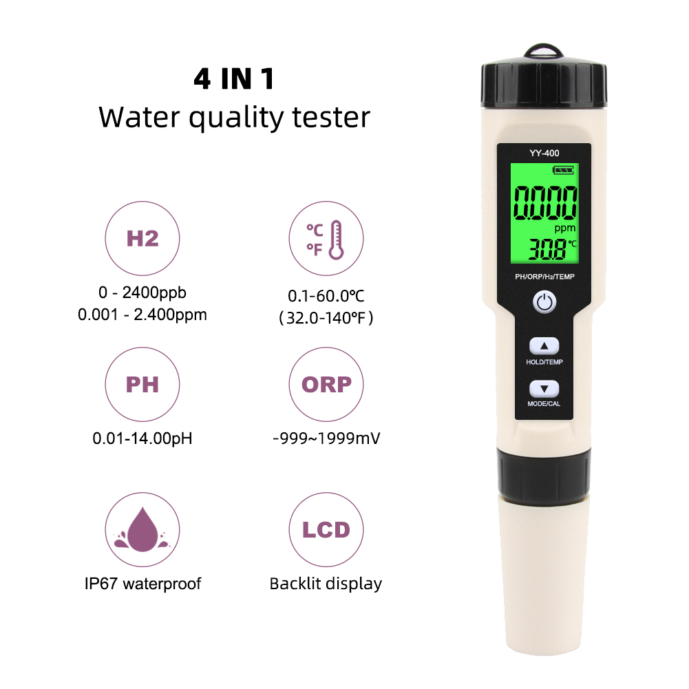 4 in 1 YY-400 PH/ORP/H2&TEM Me - Marine Aquarium Water Analyzer recensione e prezzo