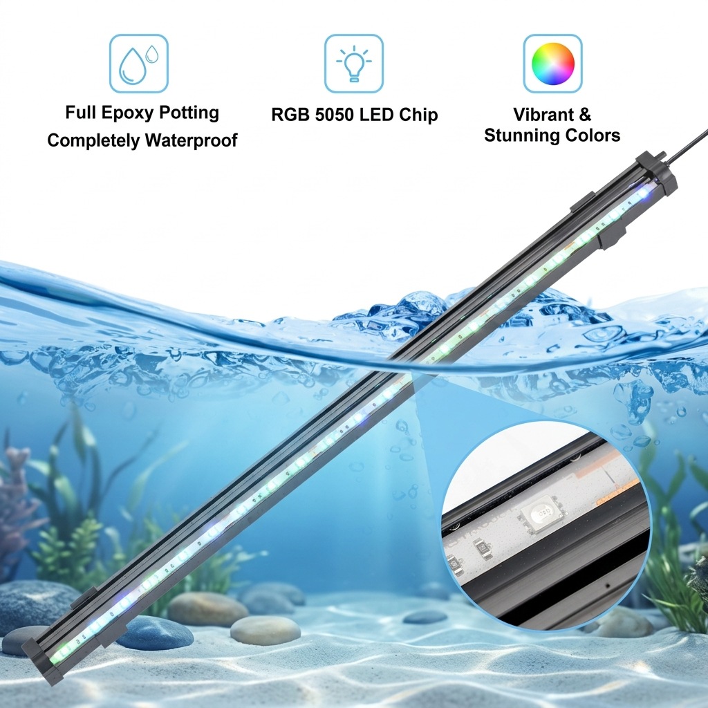 USB LED Aquarium Air Bubble Li - Aquarium Marine Light recensione e prezzo