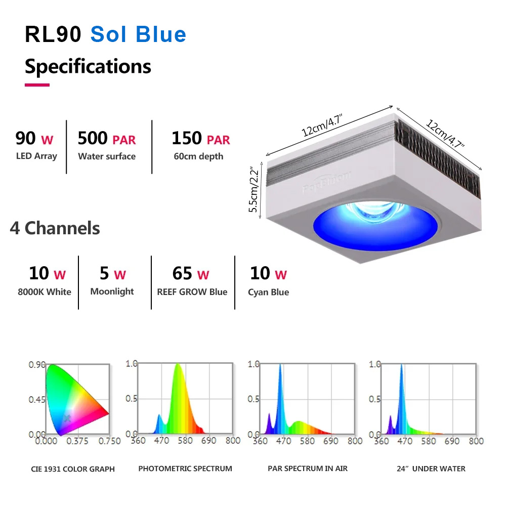 PopBloom-RL90 WiFi LED Aquariu - Marine X Aquarium recensione e prezzo